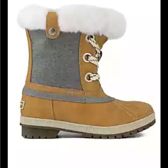 London Fog Milly Boots Women's Waterproof Winter Duck Boots size 7‎ Honey Gray - Picture 1 of 10
